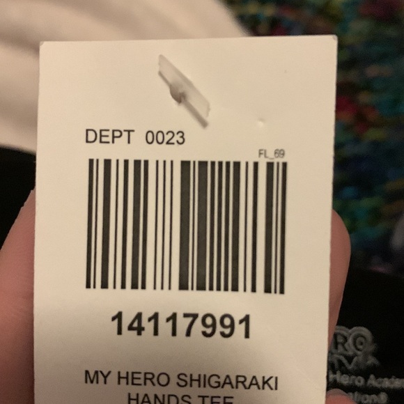 NWT hot topic my hero academia black t-shirt size medium - Picture 7 of 7